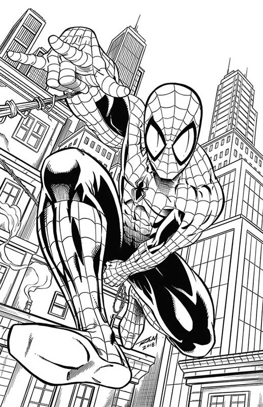 Amazing Spiderman Fan Art Inked by Robert Marzullo