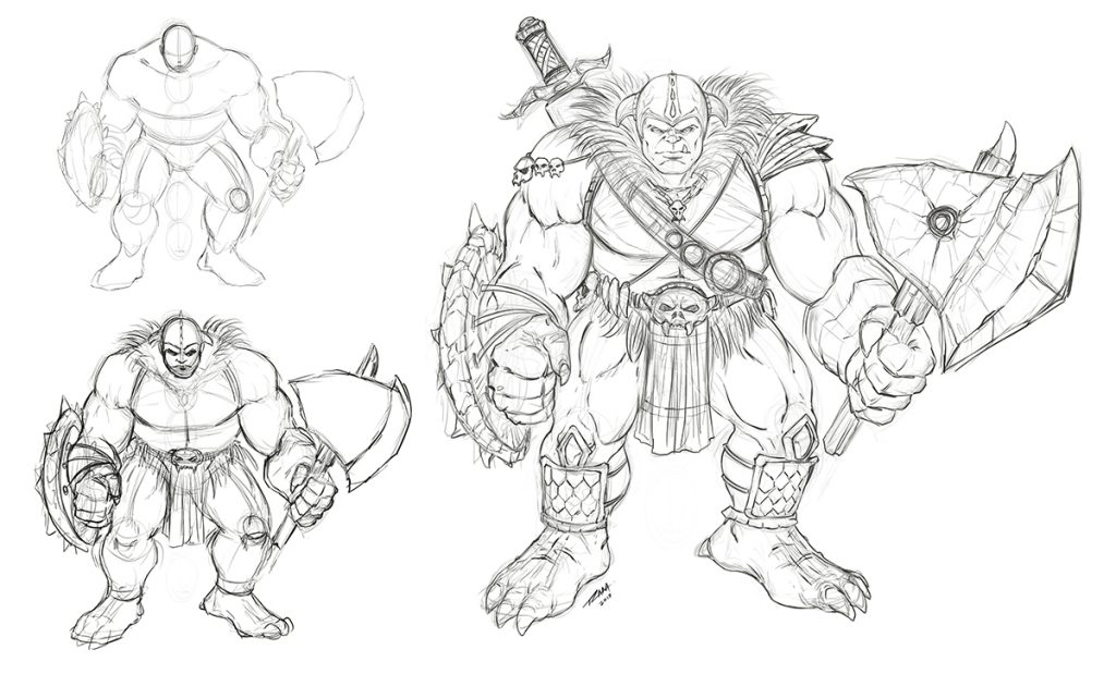 Ogre Concept Art Sketch by RAM