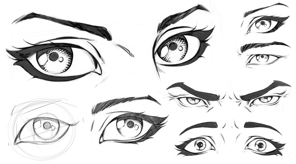 How to Draw Comic Style Eyes