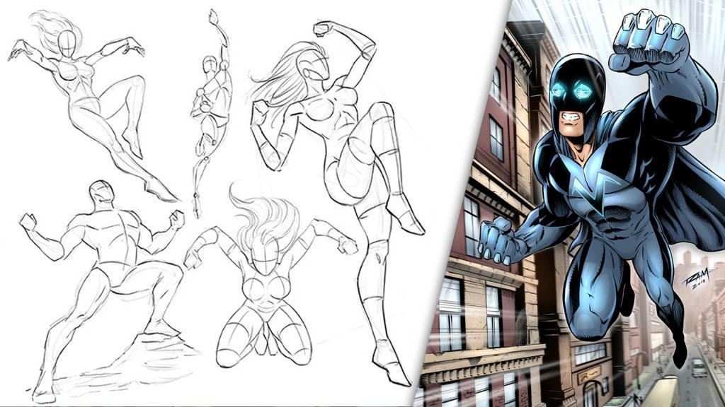 How to Draw Dynamic Superheroes Start to Finish