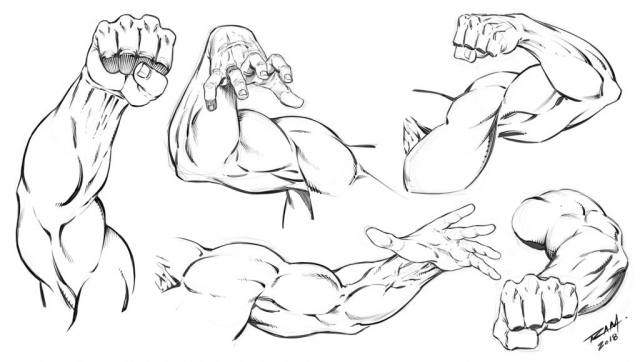 5 Comic Art Arm Poses by RAM 5 Comic Art Arm Poses by RAM