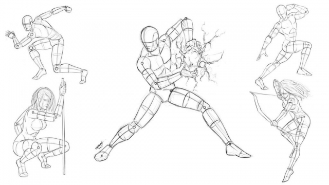 Dynamic_Comic_Book_Poses_by_RAM Dynamic Comic Book Poses by Robert A. Marzullo