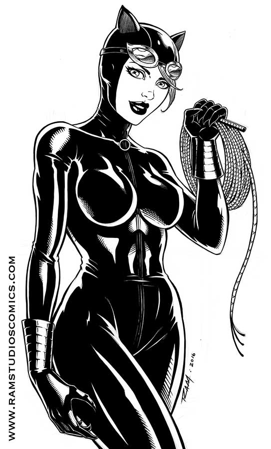 Catwoman Comic Fan Art by Robert A. Marzullo