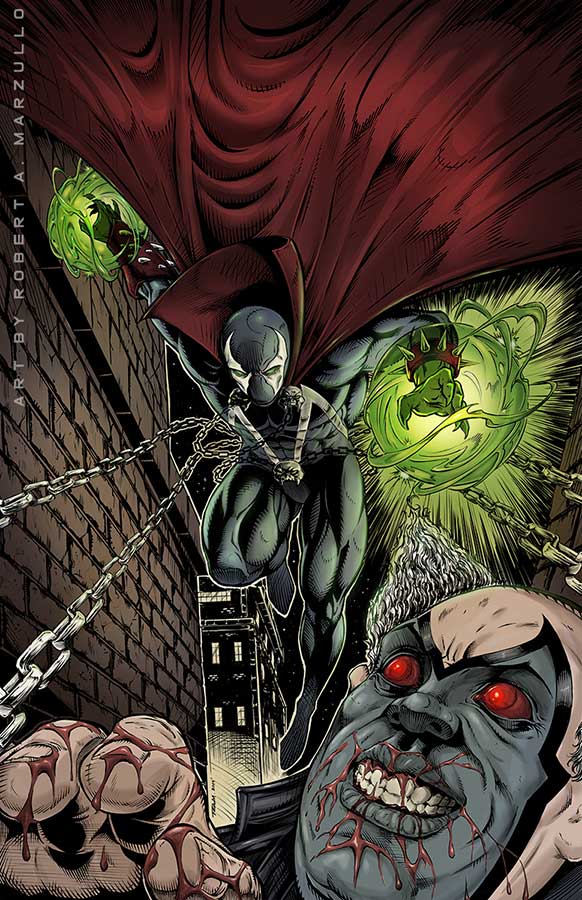 Spawn and Violator Comic Fan Art by Robert A. Marzullo