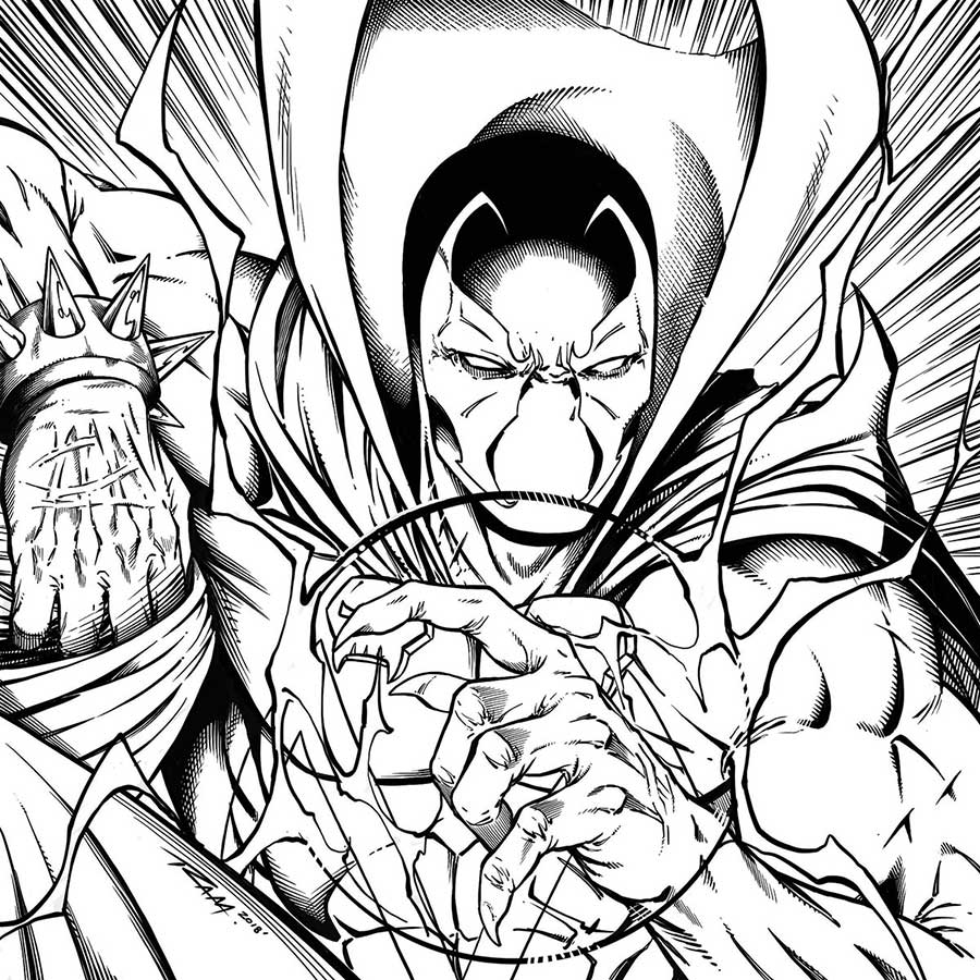 Spawn Comic Fan Art by Robert A. Marzullo Inks