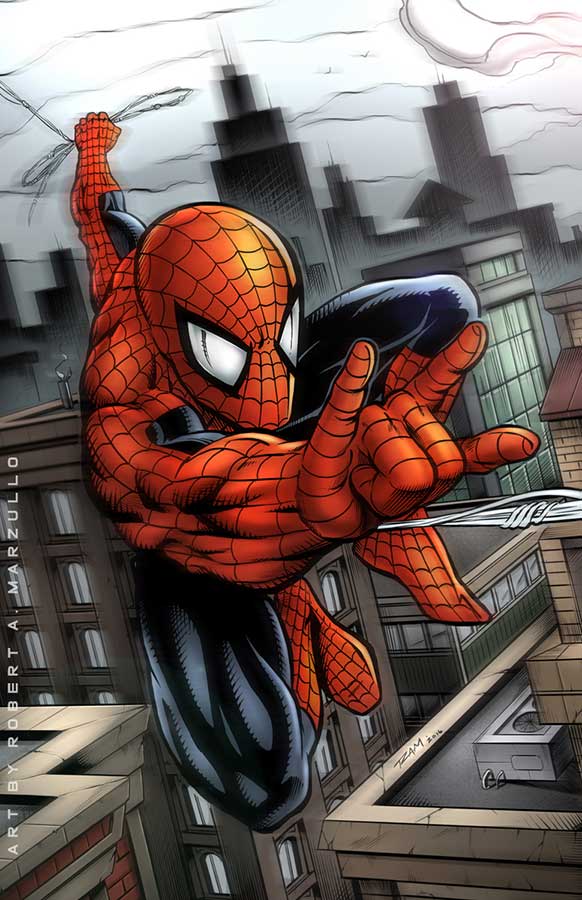 Spiderman Comic Fanart by Robert A. Marzullo