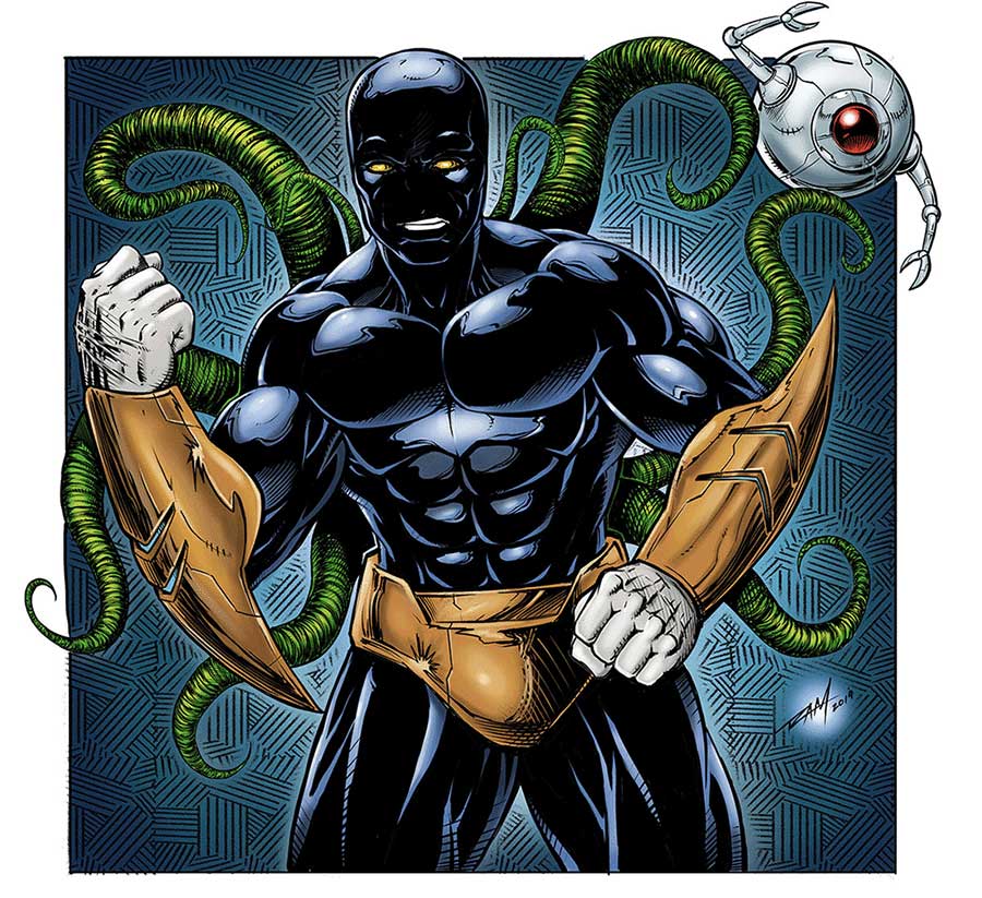 Blackstone Eternal and Bot - Comic Art by Robert A. Marzullo